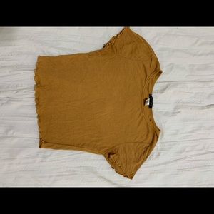 Mustard Yellow Crop Top